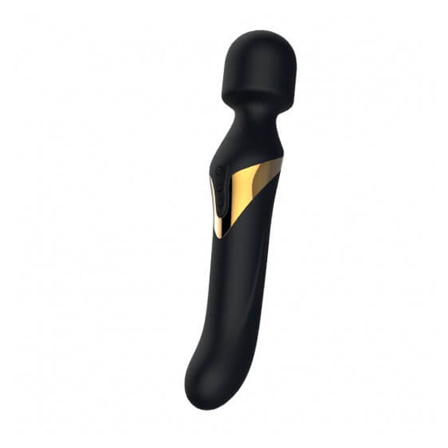 Marc Dorcel Dual Orgasms Masaer con vibratore rotante Oro Nero