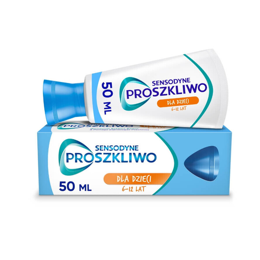 Sensodyne Pro Enamel Pastă de dinți cu fluor pentru întărirea smalțului pentru copii, 50 ml