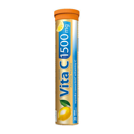 Vita C 1500mg gusto arancia, 20 compresse effervescenti