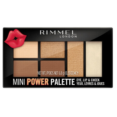 Rimmel Mini Power Makeup Palette 002 Frech, 1 Stück