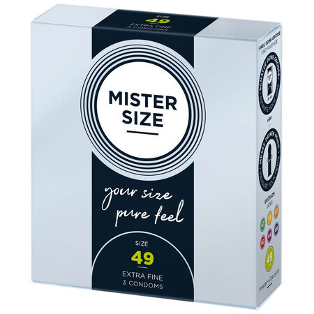 Mister Size, preservativi da 49 mm, 3 pezzi