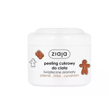 Ziaja, Scrub per il corpo con zucchero, zenzero, zenzero e cannella, 200 ml - Lunga conservazione!