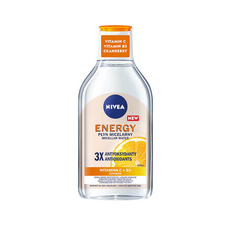 Nivea Energy Lozione Micellare con 3 antiossidanti, 400ml