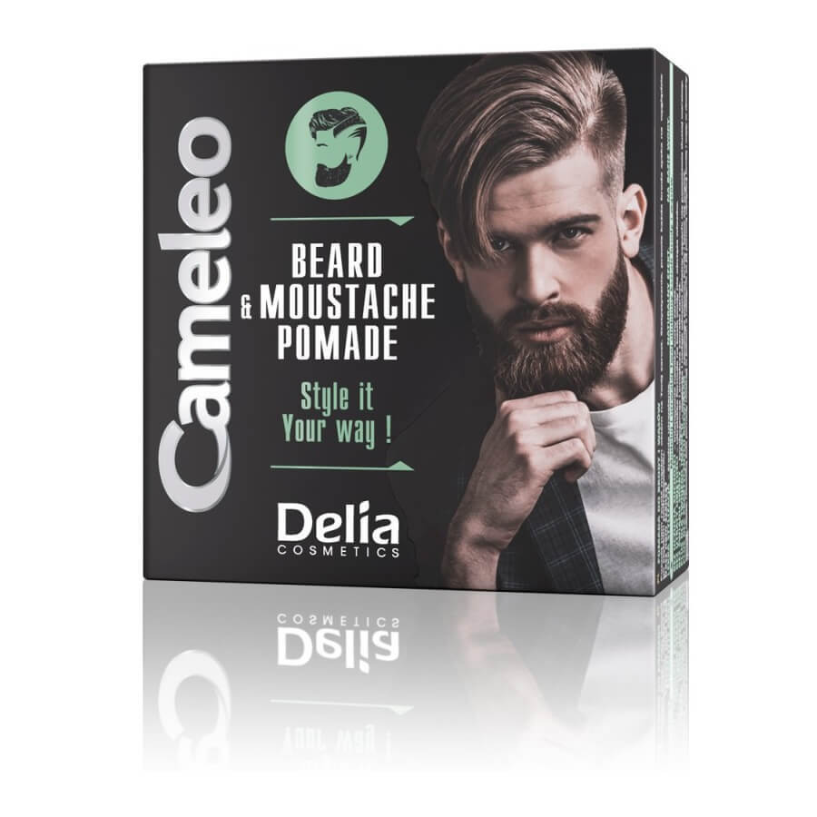 Cameleo Men Beard amp; Moustache Pomade per barba e capelli, 50g