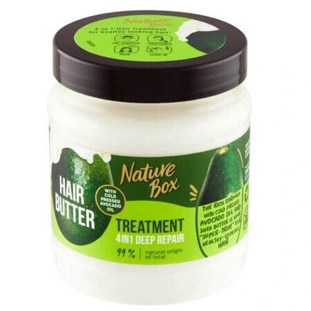 Nature Box Regenerierende Haarmaske mit 4 in 1 Haarbutter und Avocadoöl, 300 ml