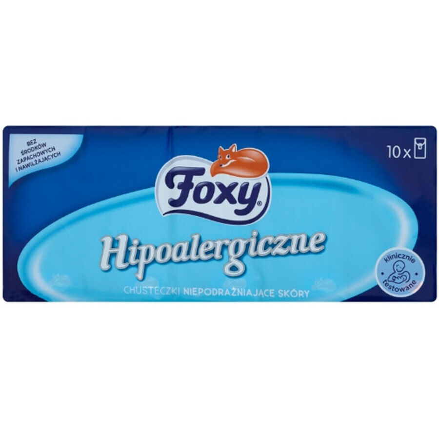 Foxy, salviette ipoallergeniche, 10 pezzi