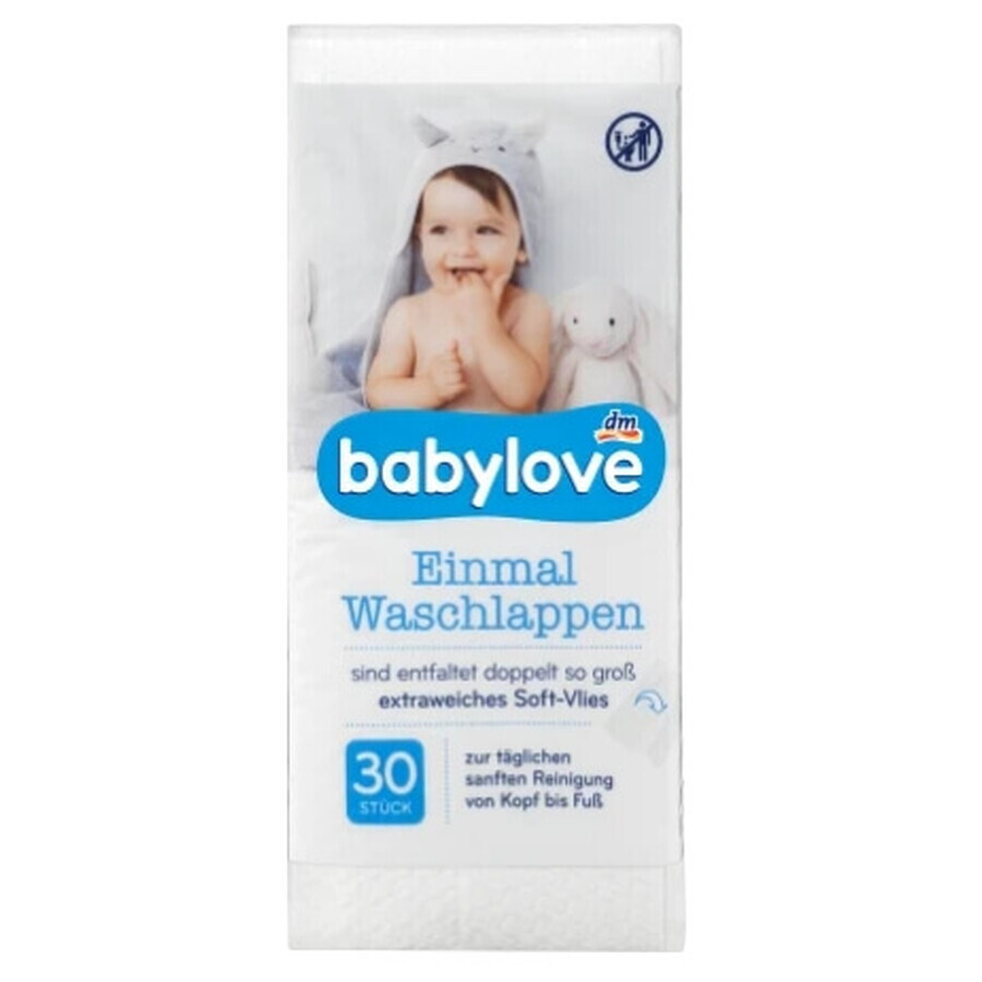 Babylove, wegwerpdoekjes, 30 stuks