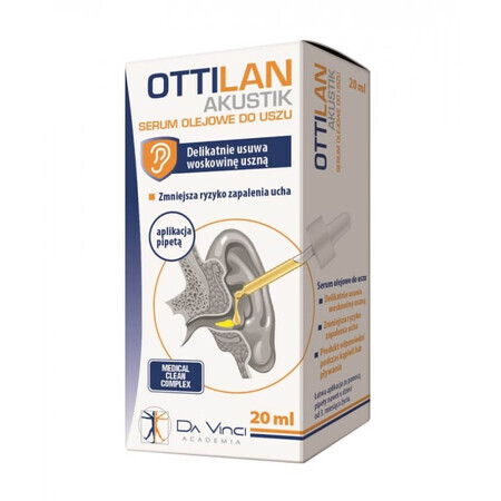 Ottilan Akustik, Siero auricolare con olio, 20 ml