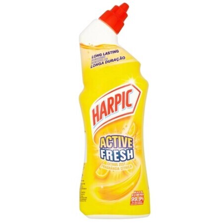 Harpic, Active Fresh, agua de tocador, limón, 750ml