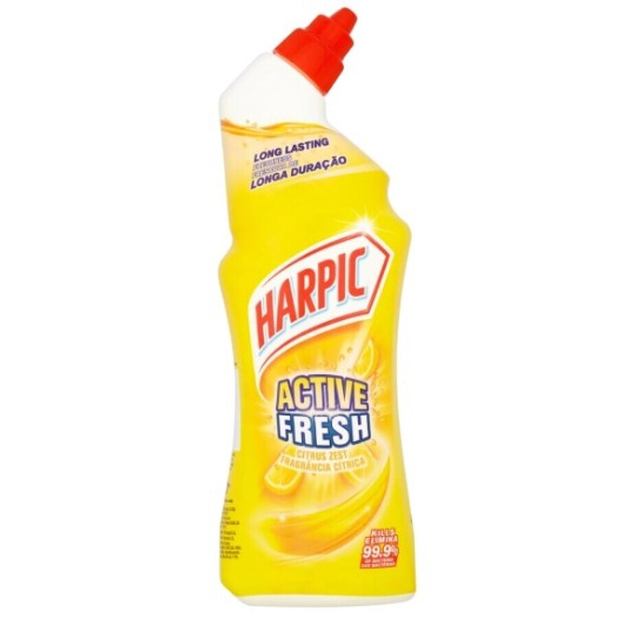 Harpic, Active Fresh, agua de tocador, limón, 750ml