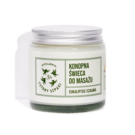 Saponificio Quattro Spighe Scrub corpo da massaggio alla canapa, eucalipto e salvia 120ml