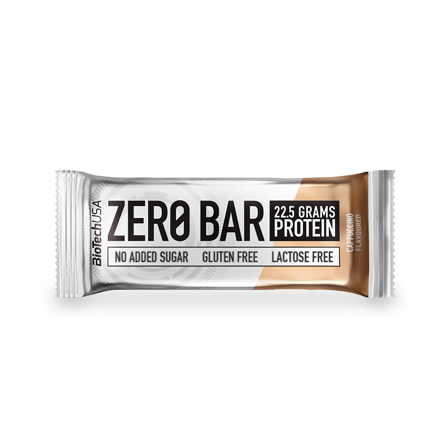 Cappuccino Zero Bar Protein Bar, 50g, BioTechUSA