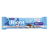 Protein bar chocolate with milk and coconut Fizico The Right, 60g, Sly Nutritia