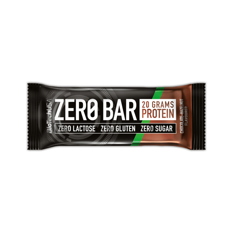 Protein Bar Chocolate and Hazelnut Zero Bar, 50 g, BioTechUSA