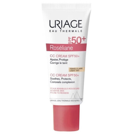 Uriage Roseliane Roseliane CC Cream SPF 50+, heller Farbton, 40 ml