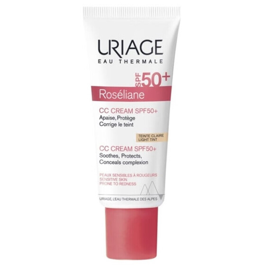 Uriage Roseliane Roseliane CC Cream SPF 50+, heller Farbton, 40 ml