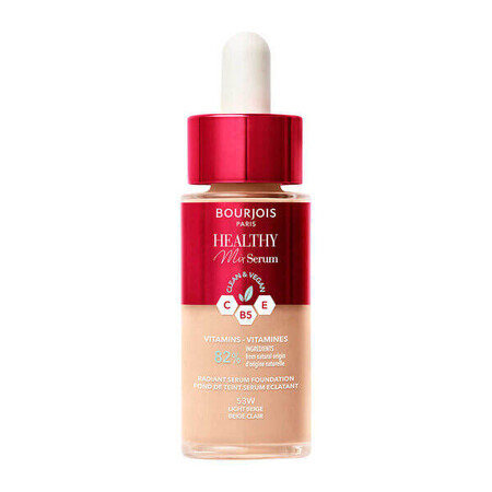 Bourjois Healthy Mix Imprimación-Serum Hidratante y Difuminadora 53W Beige Claro, 30ml