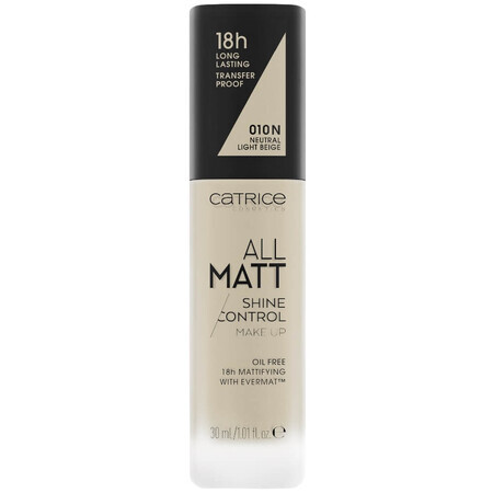 Fondotinta opacizzante Catrice 010 N Neutro Beige Chiaro, 30ml