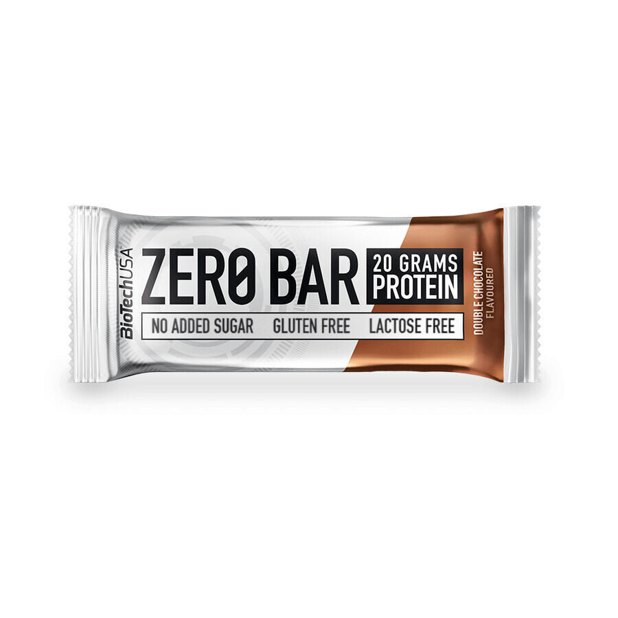 Protein Double Chocolate Zero Bar, 50g, BioTechUSA