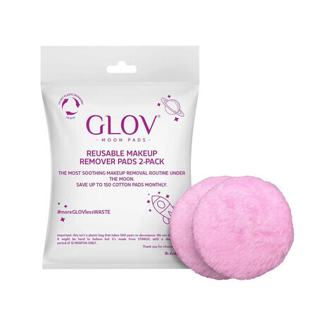 Glov Moon Pads Tamponi detergenti riutilizzabili, 2 pezzi