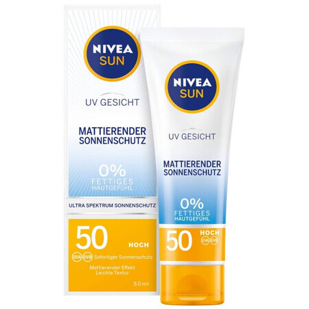 Nivea Sun, Sun Protection for Face, SPF 50, 50 ml