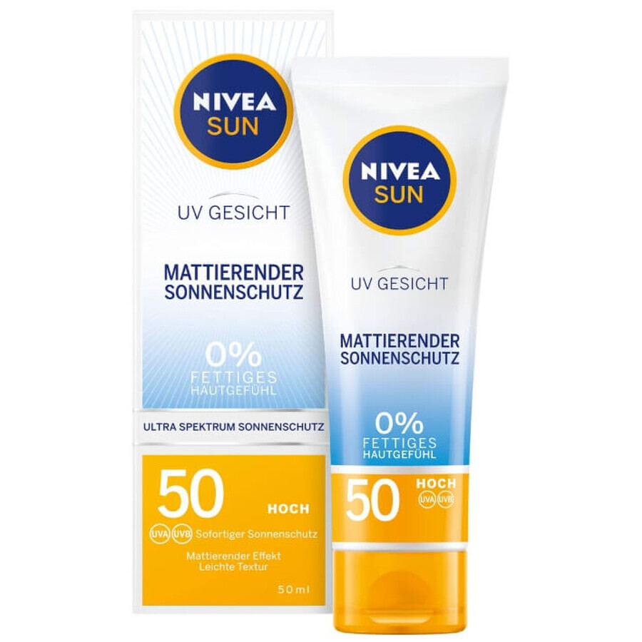 Nivea Sun, Sun Protection for Face, SPF 50, 50 ml