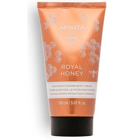 Apivita Royal Honey reichhaltige, feuchtigkeitsspendende Körpercreme 150 ml