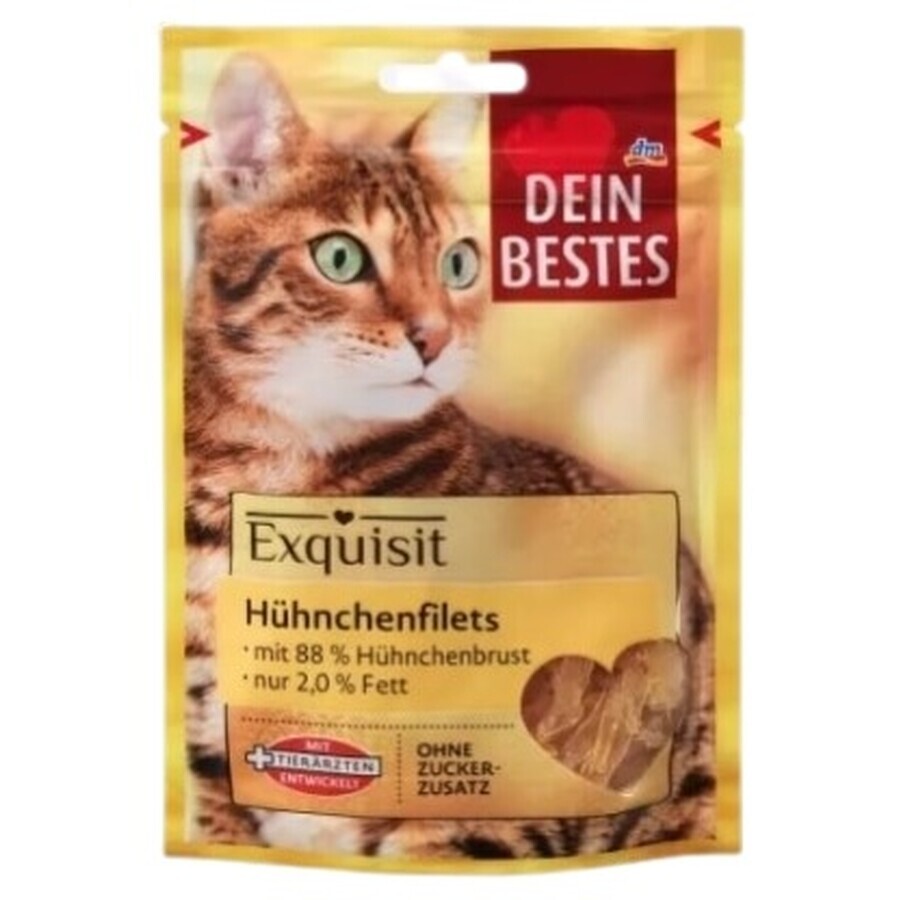 Dein Bestes, Snack per gatti, filetti di pollo raffinati, 50g