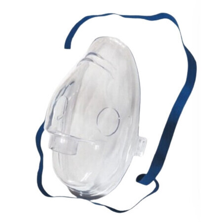 Omron, maschera di nebulizzazione PCV per adulti (nebulizzatori a compressore), 1 pz.