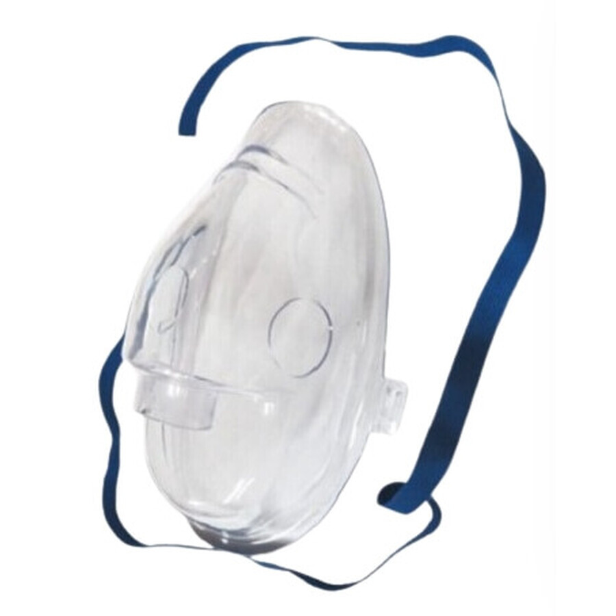 Omron, maschera di nebulizzazione PCV per adulti (nebulizzatori a compressore), 1 pz.