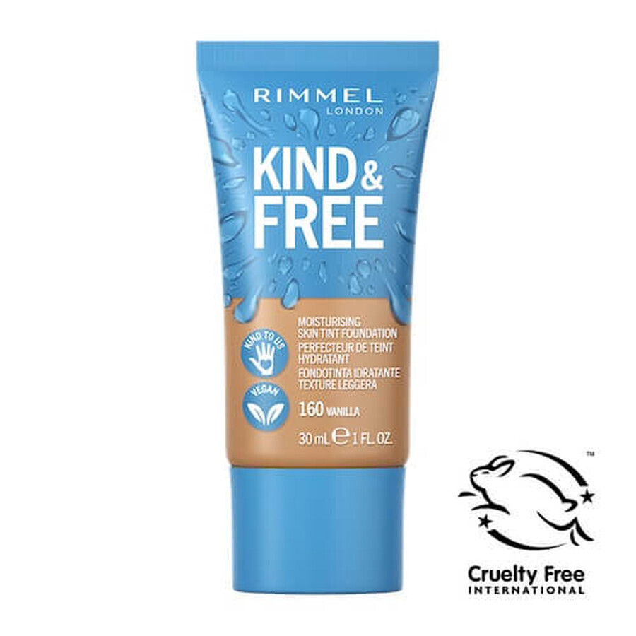 Rimmel Kind amp; Free fondotinta vegano idratante 160 Vanilla, 30ml