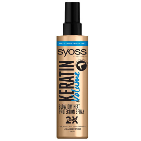 Syoss Keratin & Thermal Protection Spray per capelli volumizzati, 200ml