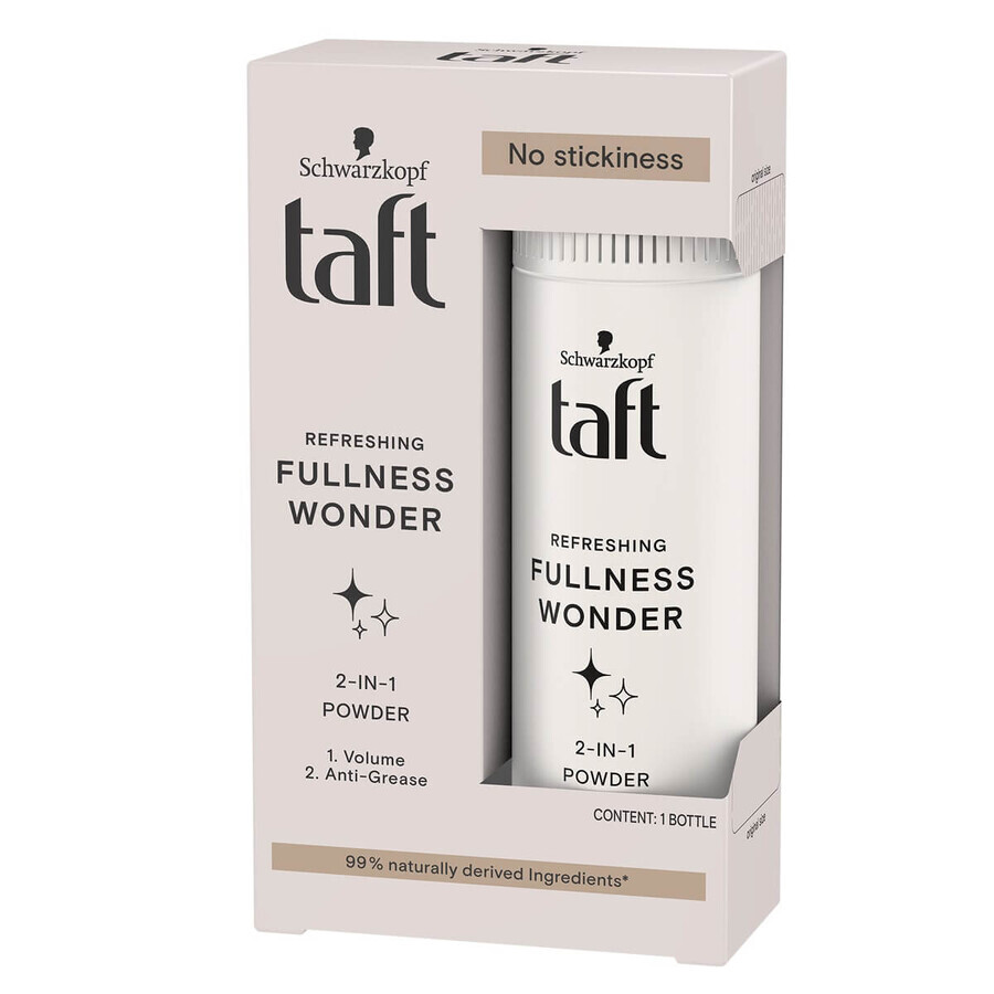 Taft Fullness Wonder 2in1 polvere per capelli per aggiungere volume e corpo, 10g