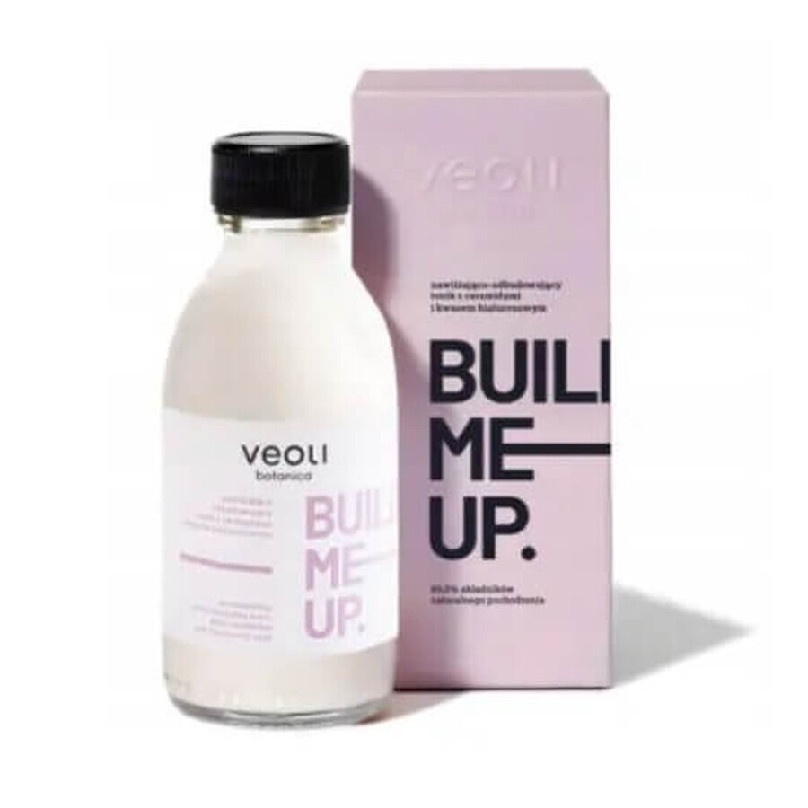 Veoli Botanica Build Me Up Tonico idratante e ricostruttivo con ceramidi e acido ialuronico, 150 ml