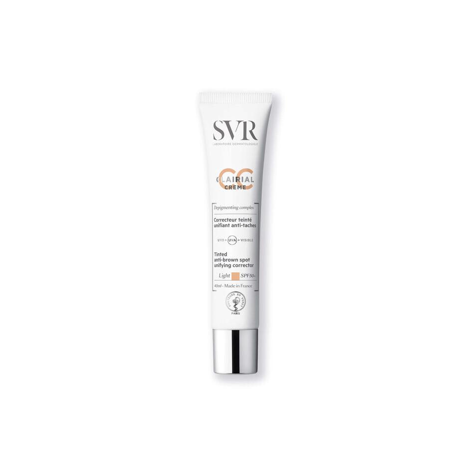 SVR Clairial CC SPF50 Light cream for hyperpigmentation 40ml