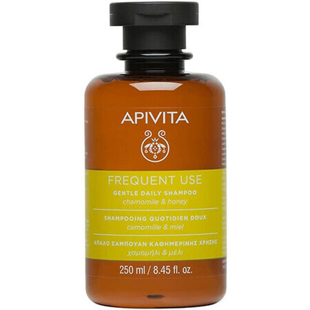 Apivita Frequent Use, Shampooing doux pour le nettoyage quotidien de la cire, 250 ml