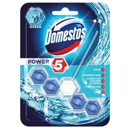 Domestos Power 5 Sospensione WC, Oceano, 55g