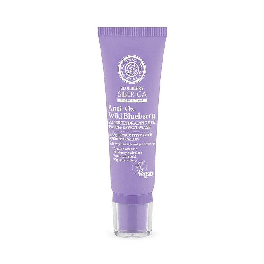 Natura Siberica Maschera occhi vegana superidratante al mirtillo, 30ml