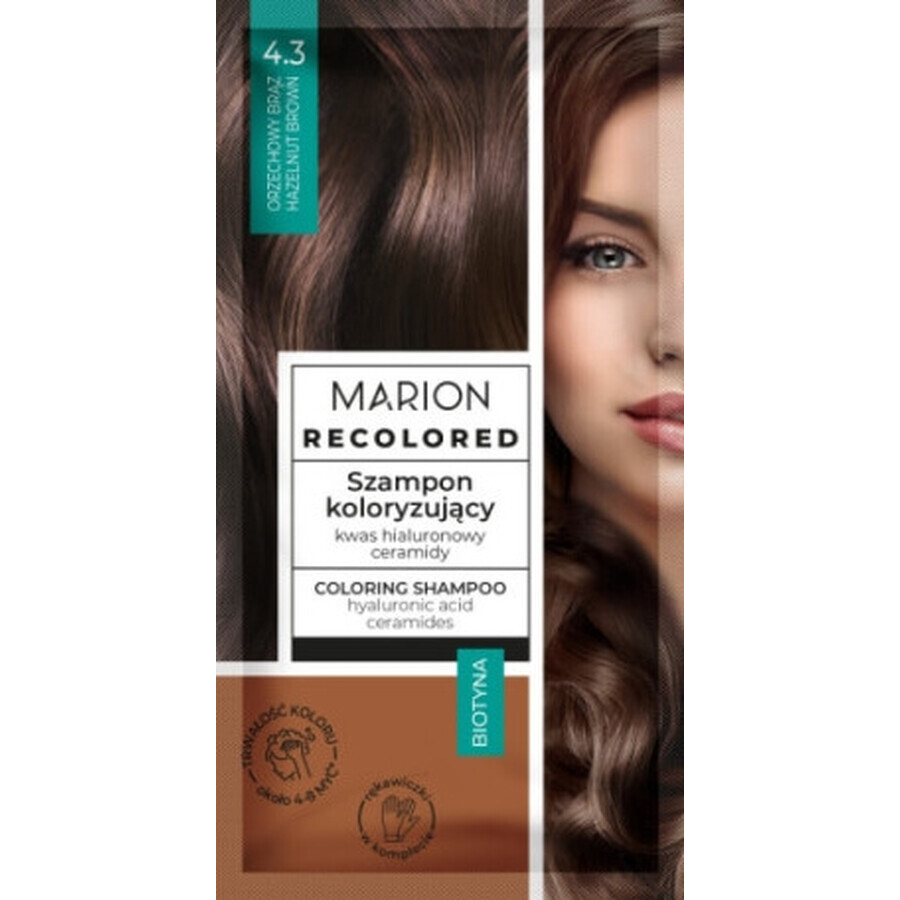 Shampoo colorante Marion Peach Walnut 4.3, 35 ml