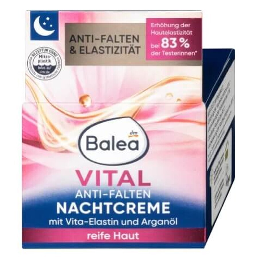 Balea, Vital, Crema notte antirughe, 50ml