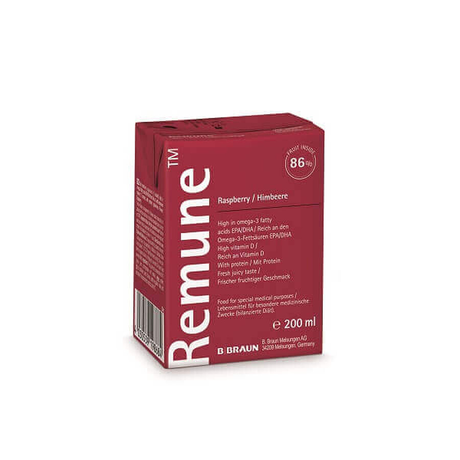 Remune bevanda al gusto di lampone, 200 ml, Braun