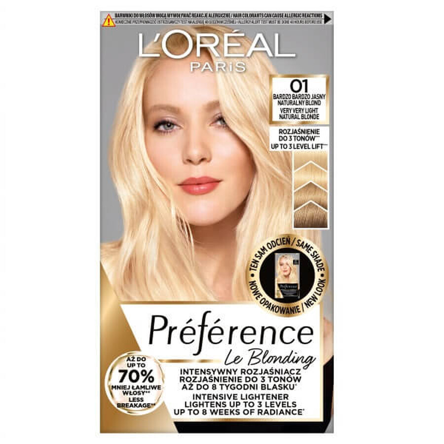 L'Oreal Paris Preference Le Blonding Wax Colour 01 Very Light Natural Blonde