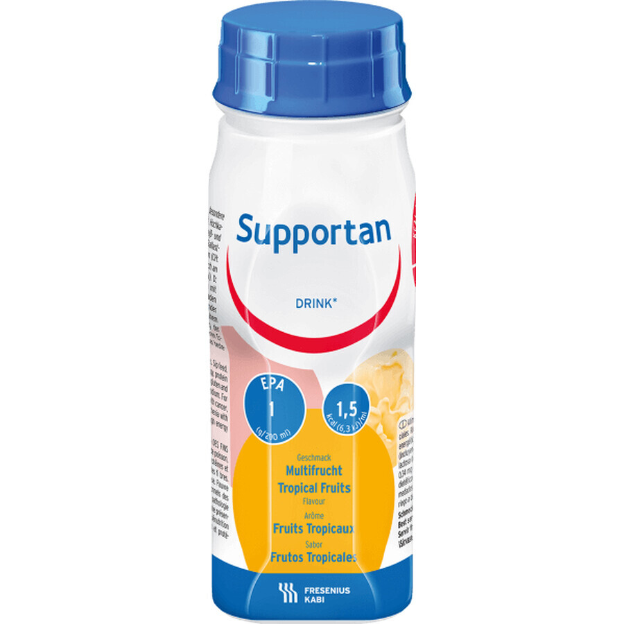 Tropical fruit drink - Supportan, 4x200 ml, Fresenius Kabi Germany