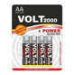 Volt, batteria alcalina AA LR6, 4 pezzi