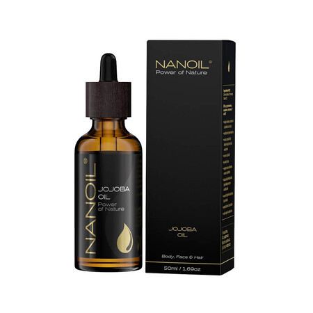 Nanoil Olio di Jojoba per la cura dei capelli e del corpo, 50ml