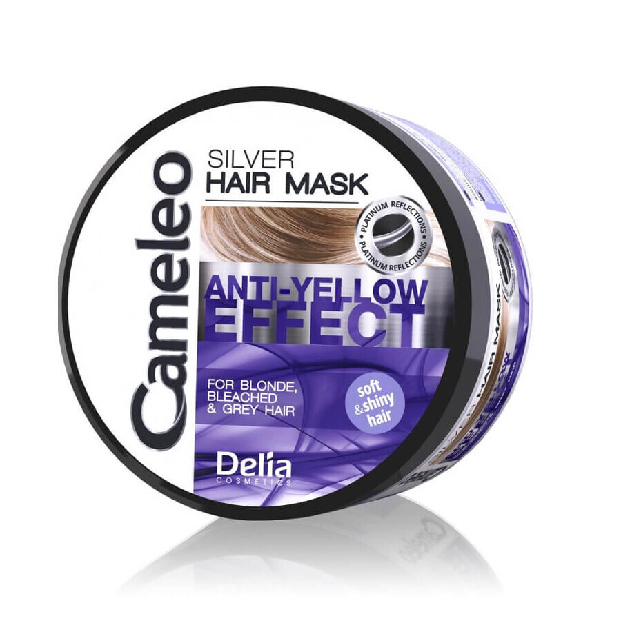 Cameleo Silver maschera per capelli con effetto anti-ingiallimento per capelli biondi, 200ml