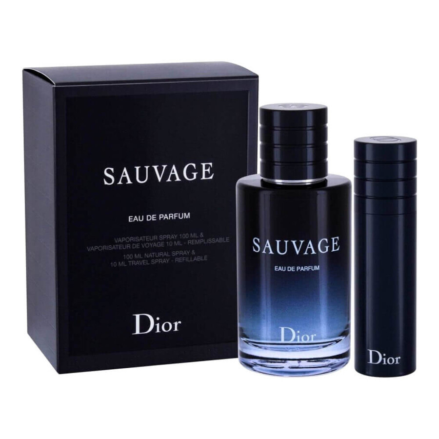 Dior Sauvage, Eau de Parfum, 100ml + Eau de Parfum, 10ml