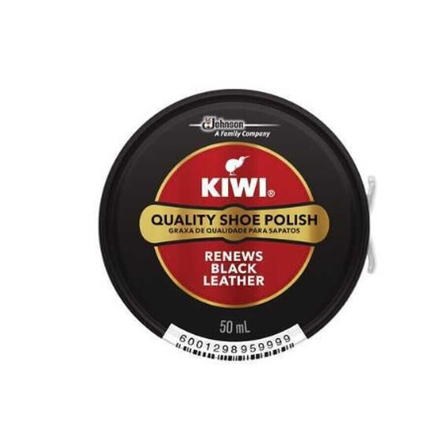 Lucido per scarpe Kiwi, nero, scatola, 50 ml