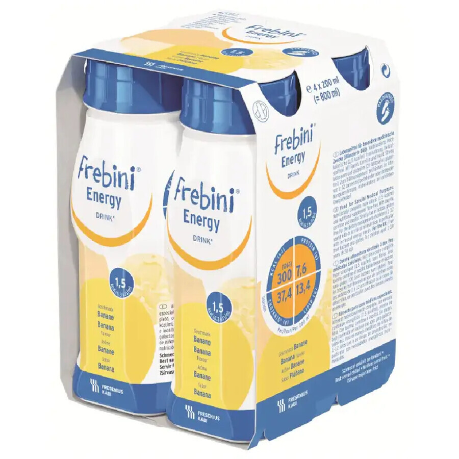 Frebini bevanda energetica alla banana, 200 ml, Fresenius Kabi