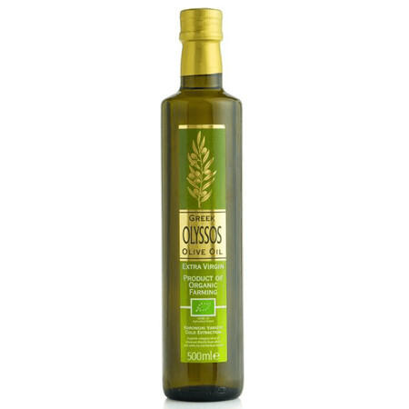 Olio extravergine di oliva biologico Olyssos, 500 ml, Botzakis